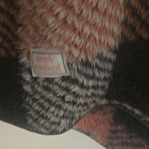 Simply Southern Checkered Fleece Jacket - Picture 3 of 5